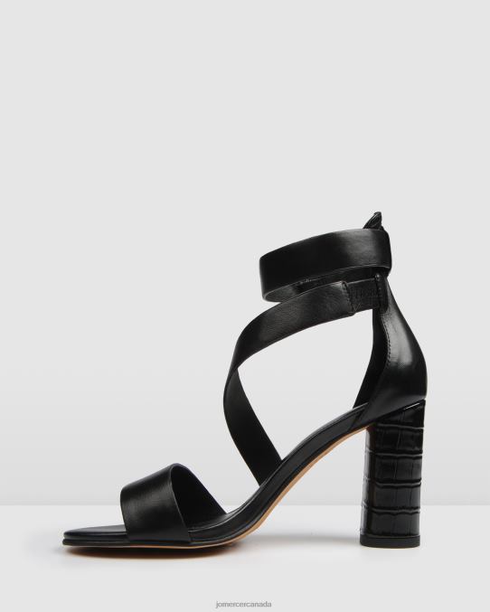 Beckett high heel sandals Jo Mercer Black Leather Footwear 6D6FN99