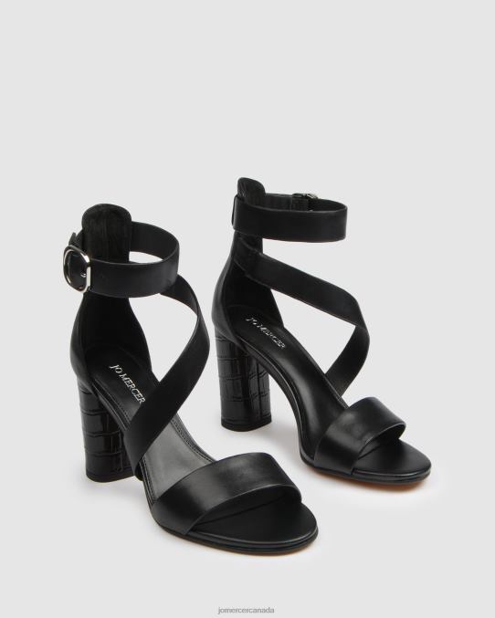 Beckett high heel sandals Jo Mercer Black Leather Footwear 6D6FN99
