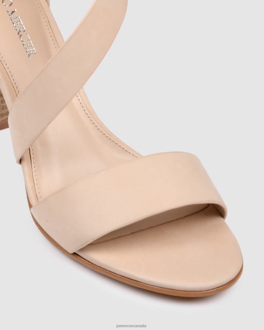 Beckett high heel sandals Jo Mercer Natural Leather Footwear 6D6FN129