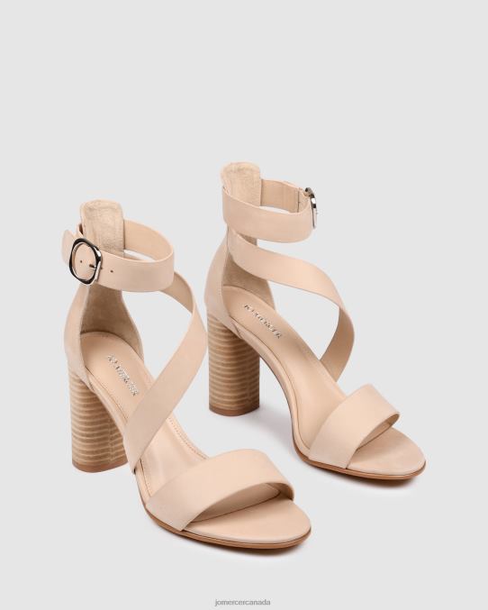 Beckett high heel sandals Jo Mercer Natural Leather Footwear 6D6FN129