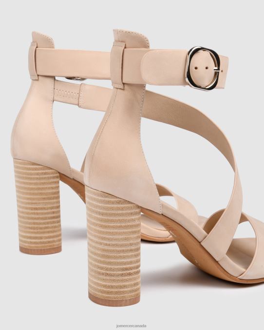 Beckett high heel sandals Jo Mercer Natural Leather Footwear 6D6FN129