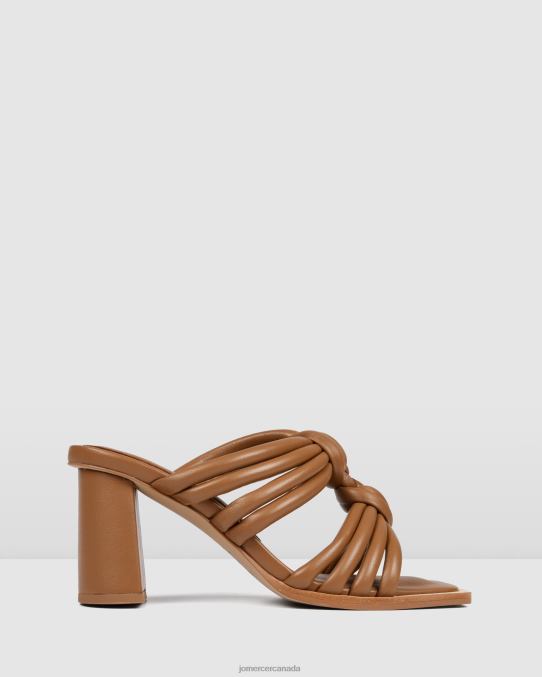 Cadena high heel sandals Jo Mercer Tan Leather Footwear 6D6FN118