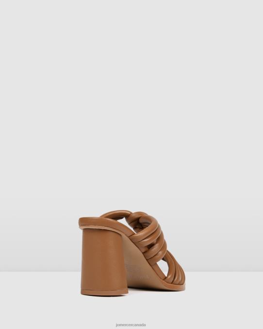 Cadena high heel sandals Jo Mercer Tan Leather Footwear 6D6FN118