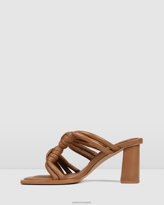 Cadena high heel sandals Jo Mercer Tan Leather Footwear 6D6FN118