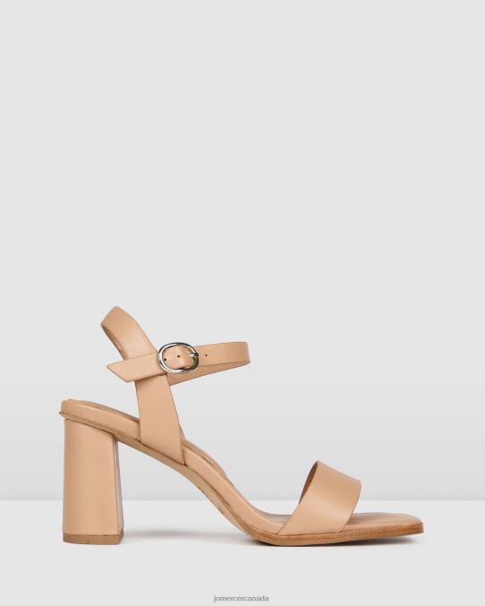 Calais high heel sandals Jo Mercer Beige Leather Footwear 6D6FN104