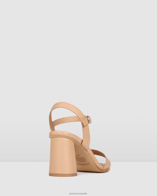 Calais high heel sandals Jo Mercer Beige Leather Footwear 6D6FN104