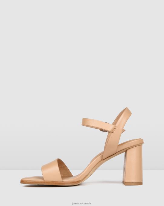 Calais high heel sandals Jo Mercer Beige Leather Footwear 6D6FN104