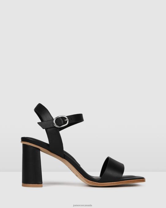 Calais high heel sandals Jo Mercer Black Leather Footwear 6D6FN103