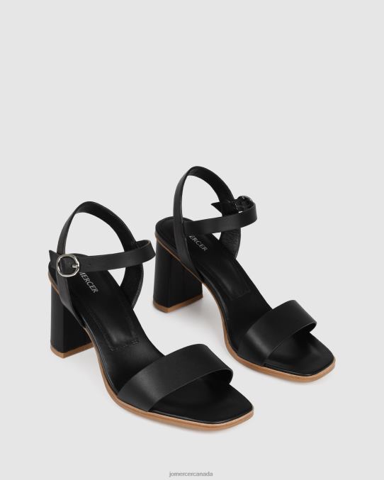 Calais high heel sandals Jo Mercer Black Leather Footwear 6D6FN103