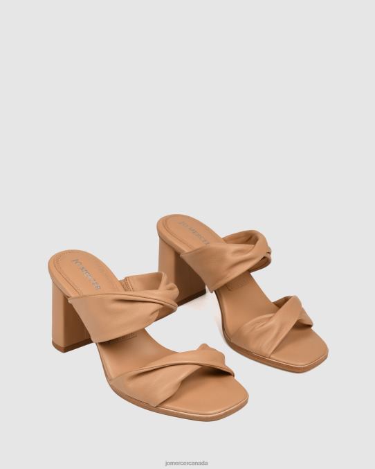 Caylie high heel sandals Jo Mercer Beige Leather Footwear 6D6FN86