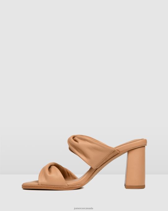 Caylie high heel sandals Jo Mercer Beige Leather Footwear 6D6FN86