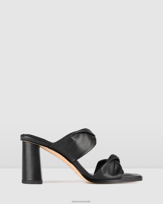 Caylie high heel sandals Jo Mercer Black Leather Footwear 6D6FN85