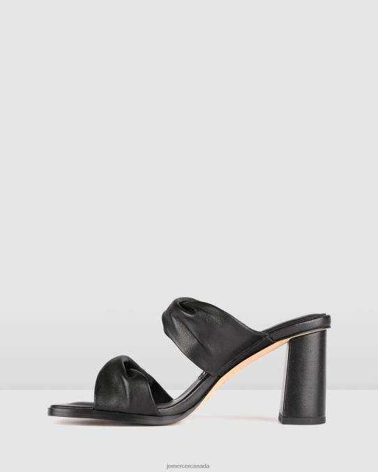 Caylie high heel sandals Jo Mercer Black Leather Footwear 6D6FN85