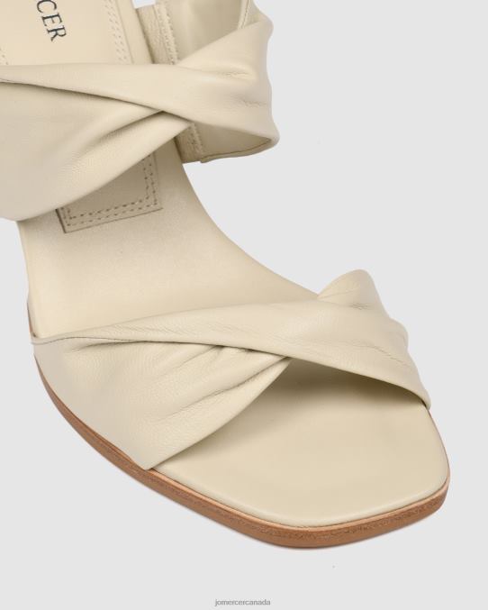 Caylie high heel sandals Jo Mercer Bone Leather Footwear 6D6FN87