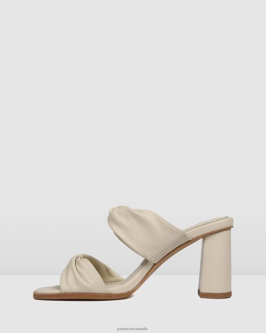 Caylie high heel sandals Jo Mercer Bone Leather Footwear 6D6FN87