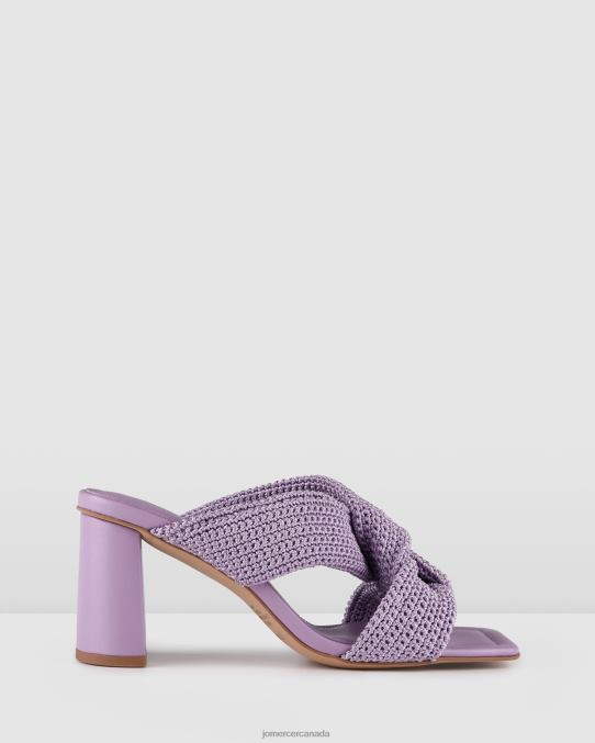 Kalene high heel sandals Jo Mercer Lilac Woven Footwear 6D6FN82