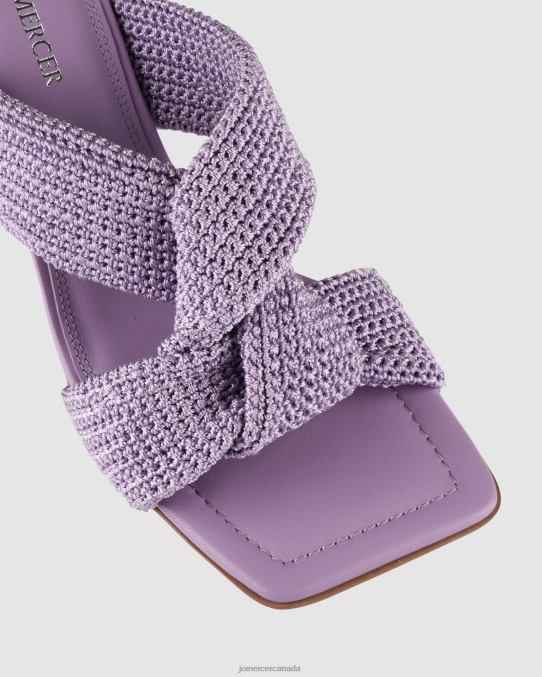 Kalene high heel sandals Jo Mercer Lilac Woven Footwear 6D6FN82