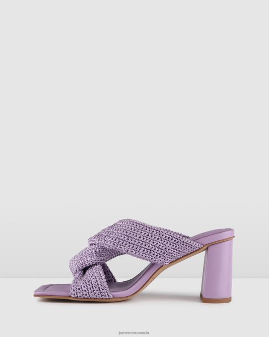 Kalene high heel sandals Jo Mercer Lilac Woven Footwear 6D6FN82