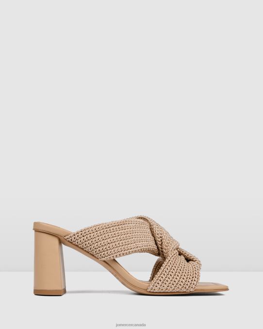 Kalene high heel sandals Jo Mercer Natural Woven Footwear 6D6FN84