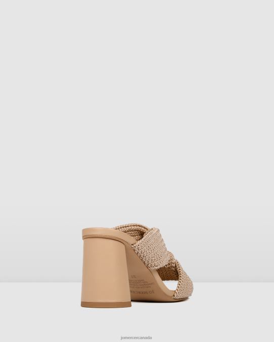 Kalene high heel sandals Jo Mercer Natural Woven Footwear 6D6FN84