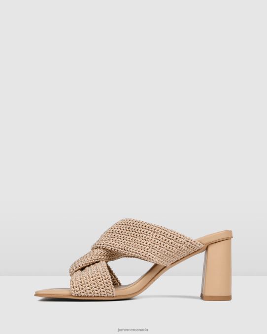 Kalene high heel sandals Jo Mercer Natural Woven Footwear 6D6FN84