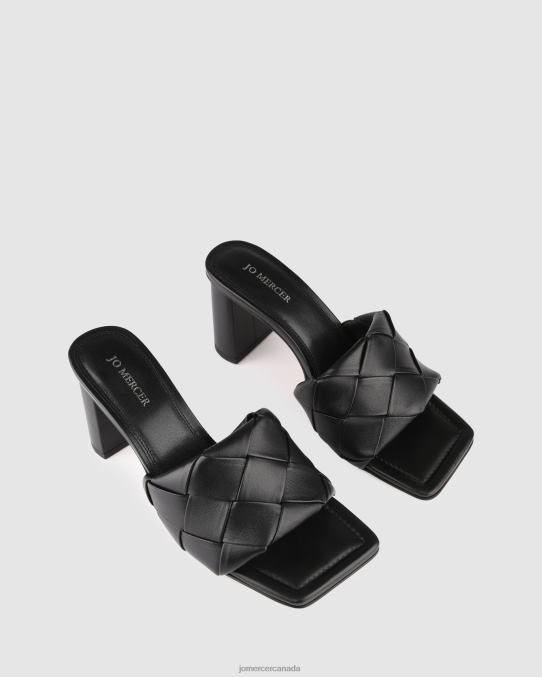 Kiva high heel sandals Jo Mercer Black Leather Footwear 6D6FN133