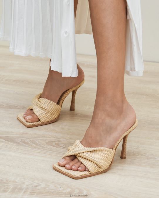 Lana high heel sandals Jo Mercer Natural Woven Footwear 6D6FN109