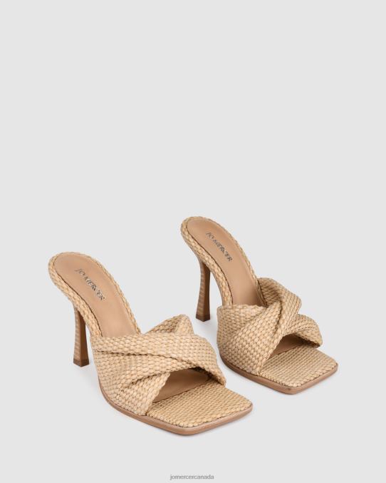 Lana high heel sandals Jo Mercer Natural Woven Footwear 6D6FN109