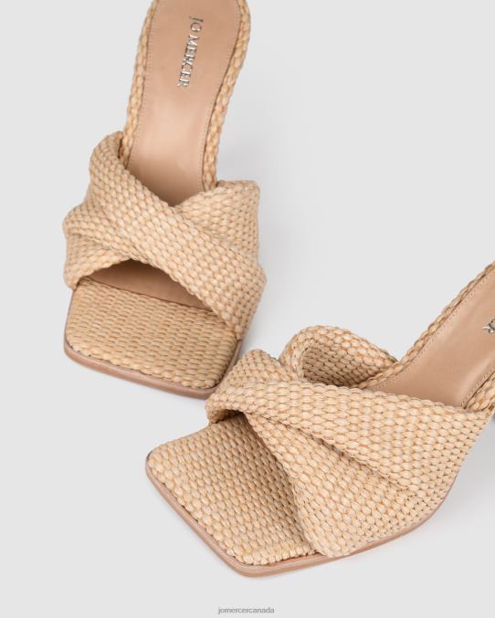 Lana high heel sandals Jo Mercer Natural Woven Footwear 6D6FN109