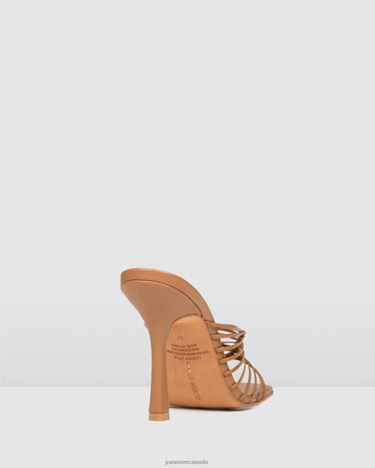 Lynden high heel sandals Jo Mercer Tan Leather Footwear 6D6FN142
