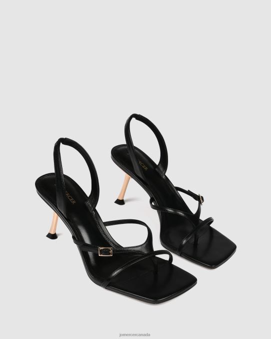 Olyssa high heel sandals Jo Mercer Black Leather Footwear 6D6FN135