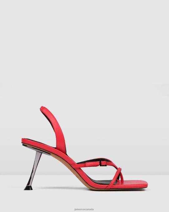 Olyssa high heel sandals Jo Mercer Hot Pink Leather Footwear 6D6FN136