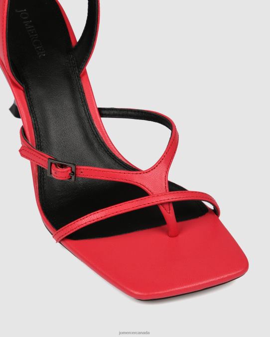 Olyssa high heel sandals Jo Mercer Hot Pink Leather Footwear 6D6FN136