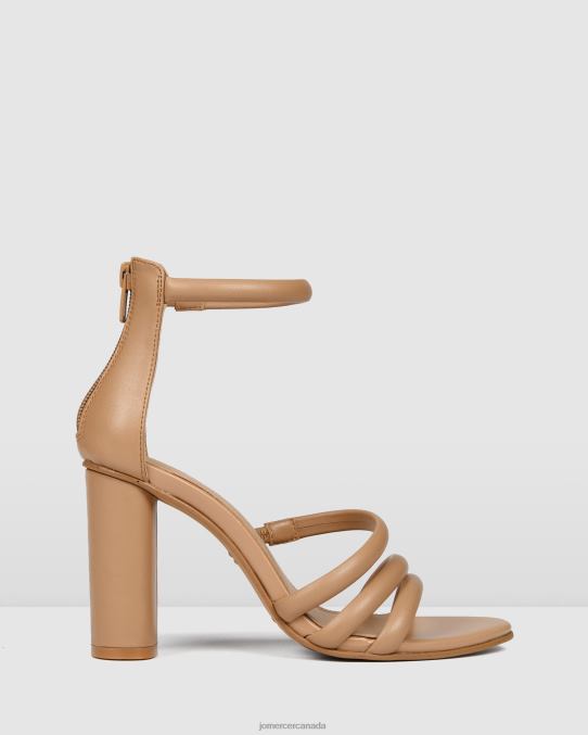Pippin high heel sandals Jo Mercer Beige Leather Footwear 6D6FN98