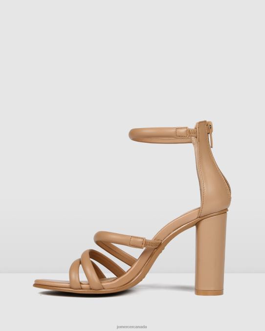 Pippin high heel sandals Jo Mercer Beige Leather Footwear 6D6FN98