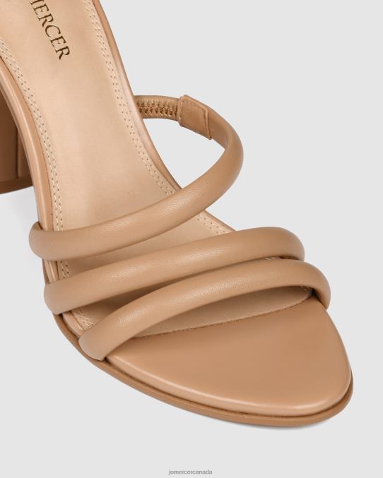 Pippin high heel sandals Jo Mercer Beige Leather Footwear 6D6FN98