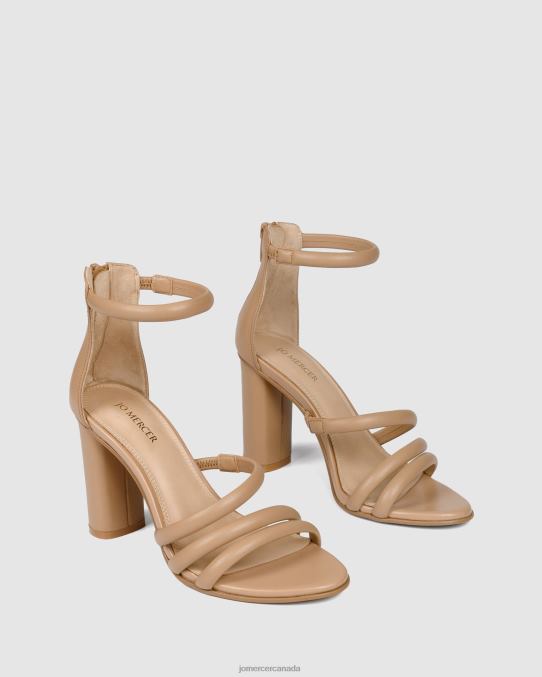 Pippin high heel sandals Jo Mercer Beige Leather Footwear 6D6FN98