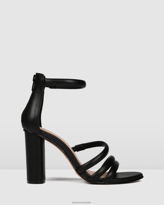 Pippin high heel sandals Jo Mercer Black Leather Footwear 6D6FN97