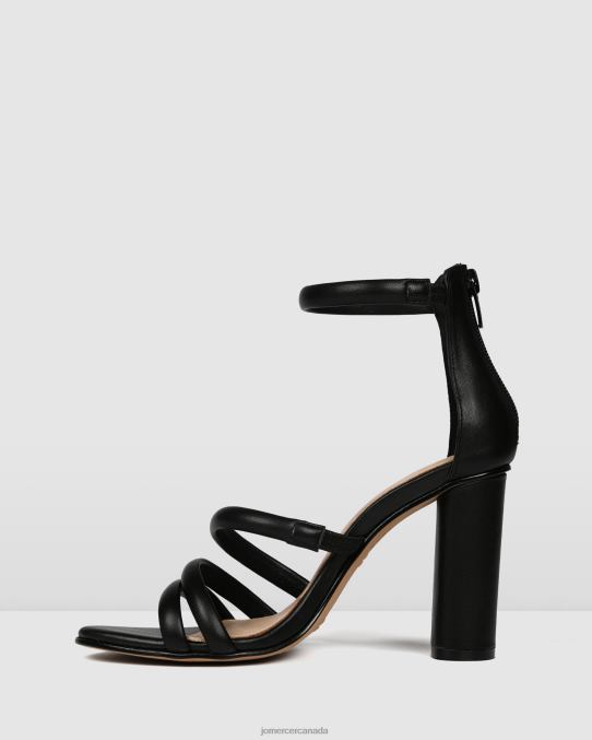 Pippin high heel sandals Jo Mercer Black Leather Footwear 6D6FN97
