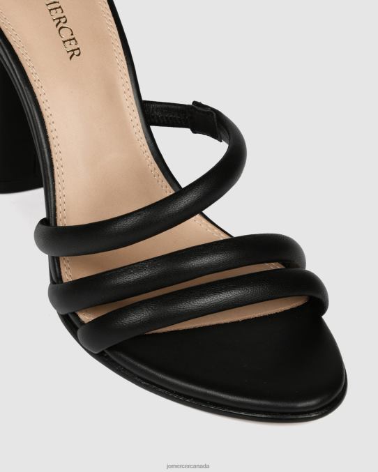 Pippin high heel sandals Jo Mercer Black Leather Footwear 6D6FN97