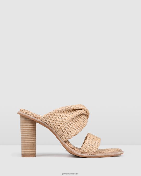 Pomelle high heel sandals Jo Mercer Natural Woven Footwear 6D6FN108
