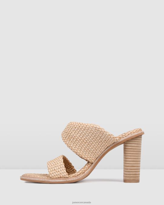 Pomelle high heel sandals Jo Mercer Natural Woven Footwear 6D6FN108