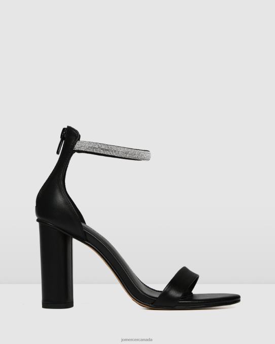 Preston high heel sandals Jo Mercer Black Leather Footwear 6D6FN127