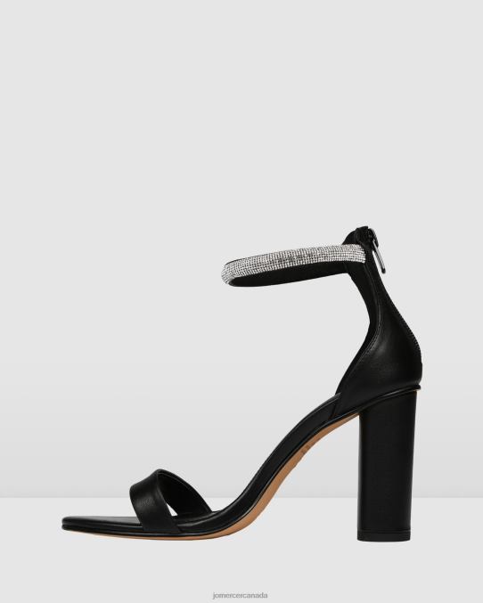 Preston high heel sandals Jo Mercer Black Leather Footwear 6D6FN127