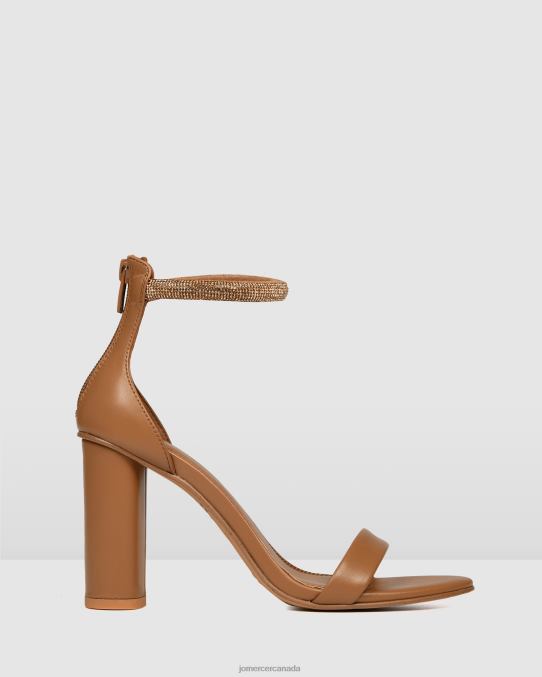 Preston high heel sandals Jo Mercer Tan Leather Footwear 6D6FN128