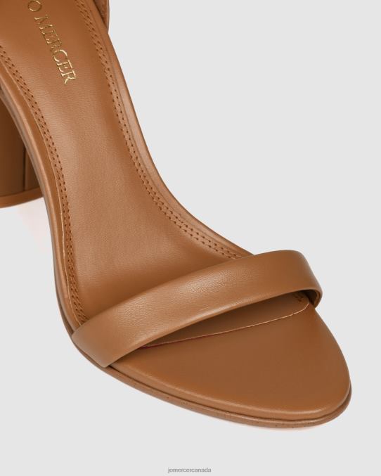 Preston high heel sandals Jo Mercer Tan Leather Footwear 6D6FN128