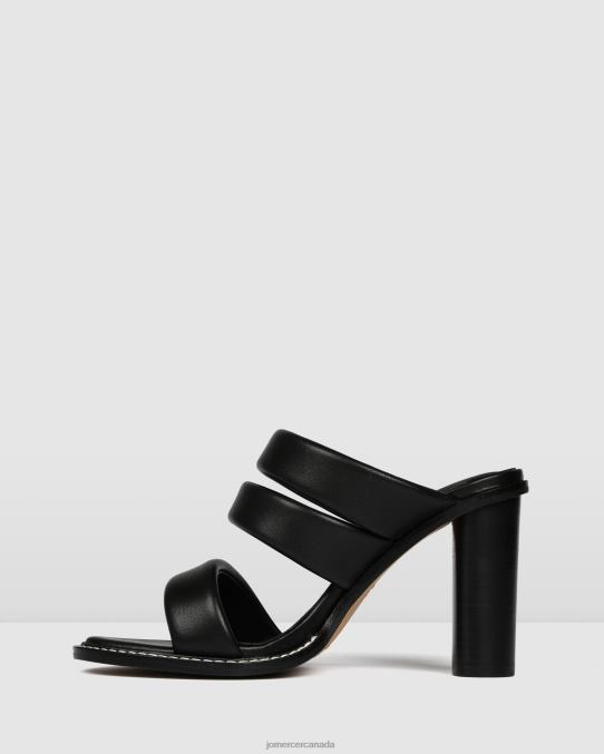 Prize high heel sandals Jo Mercer Black Leather Footwear 6D6FN88