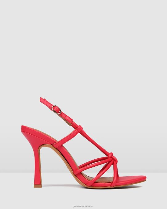 Raya high heel sandals Jo Mercer Hot Pink Leather Footwear 6D6FN131