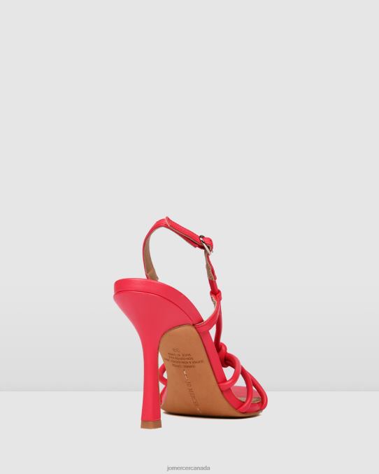 Raya high heel sandals Jo Mercer Hot Pink Leather Footwear 6D6FN131