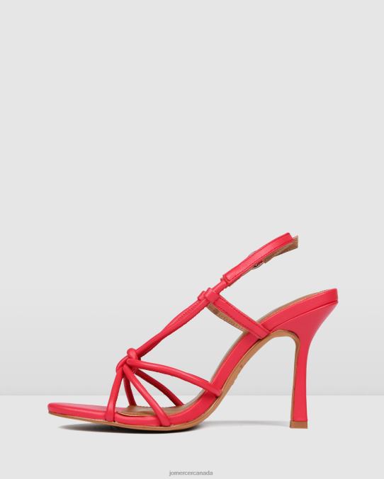 Raya high heel sandals Jo Mercer Hot Pink Leather Footwear 6D6FN131